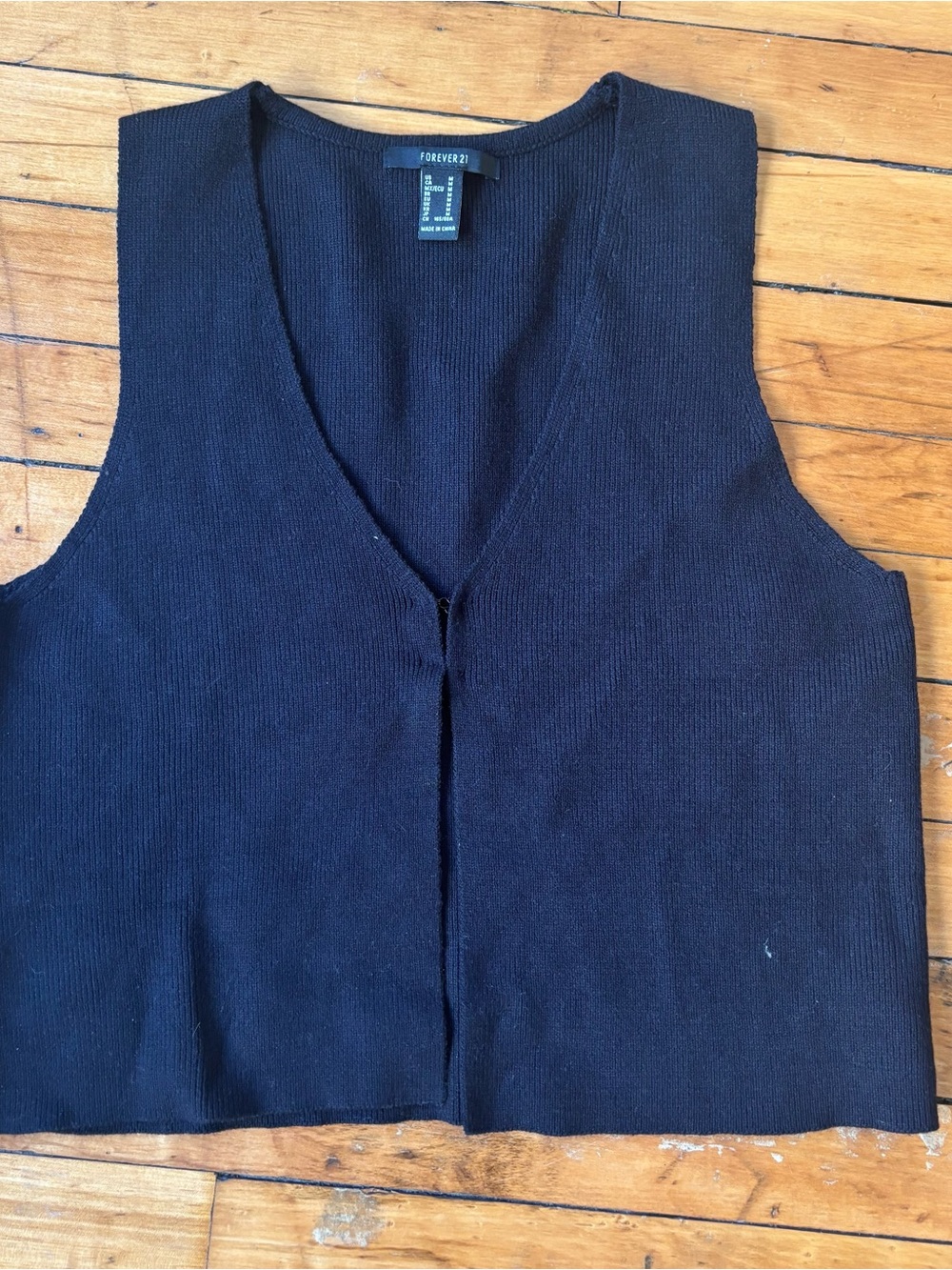 Forever 21 Black Knit Vest